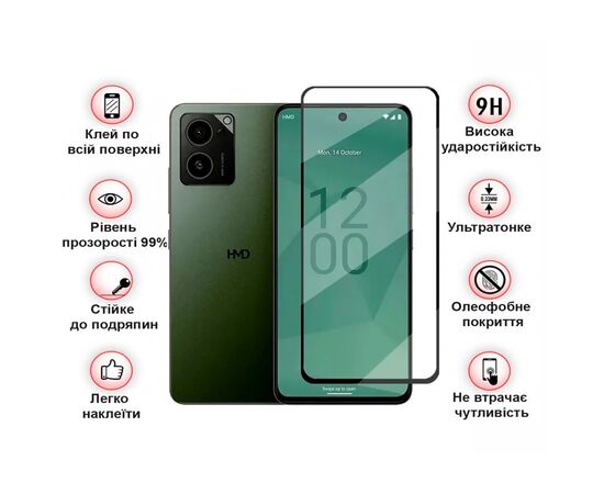 Стекло защитное BeCover HMD Pulse Pro Black (712487), изображение 3 Стекло защитное BeCover HMD Pulse Pro Black (712487), изображение 3