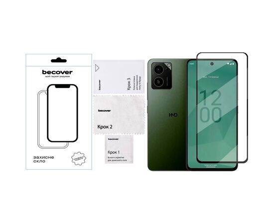 Стекло защитное BeCover HMD Pulse Pro Black (712487), изображение 4 Стекло защитное BeCover HMD Pulse Pro Black (712487), изображение 4