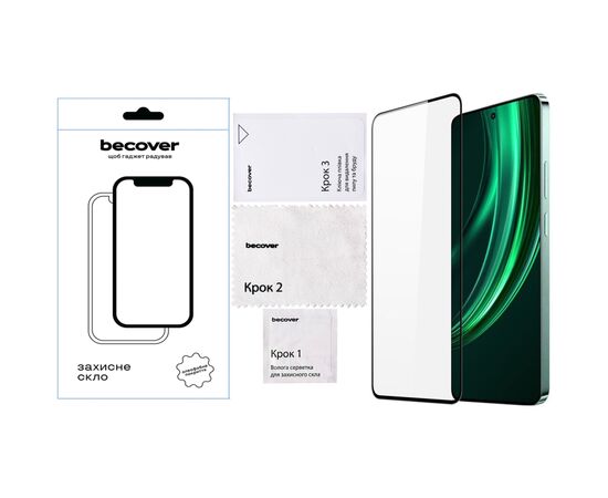 Стекло защитное BeCover Realme 13 5G Black (712501), изображение 4 Стекло защитное BeCover Realme 13 5G Black (712501), изображение 4