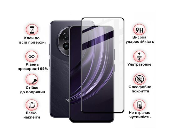 Стекло защитное BeCover Realme 13 Plus 5G Black (712502), изображение 3 Стекло защитное BeCover Realme 13 Plus 5G Black (712502), изображение 3