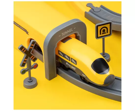 Залізниця Otamanko Мандрівний Експрес електрична залізниця 92 деталей, жовтий (AU6881AB), зображення 2 Залізниця Otamanko Мандрівний Експрес електрична залізниця 92 деталей, жовтий (AU6881AB), зображення 2