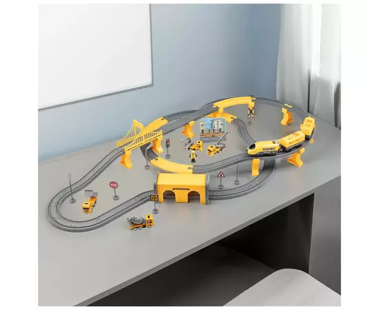 Залізниця Otamanko Мандрівний Експрес електрична залізниця 92 деталей, жовтий (AU6881AB), зображення 7 Залізниця Otamanko Мандрівний Експрес електрична залізниця 92 деталей, жовтий (AU6881AB), зображення 7