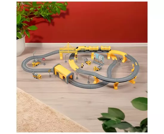 Залізниця Otamanko Мандрівний Експрес електрична залізниця 92 деталей, жовтий (AU6881AB), зображення 8 Залізниця Otamanko Мандрівний Експрес електрична залізниця 92 деталей, жовтий (AU6881AB), зображення 8