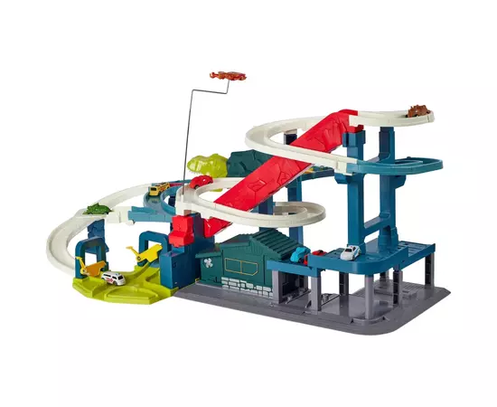 Игровой набор ZIPP Toys Dino автотрек-городская развязка электрический, 8 машинок (6603A), изображение 3 Игровой набор ZIPP Toys Dino автотрек-городская развязка электрический, 8 машинок (6603A), изображение 3