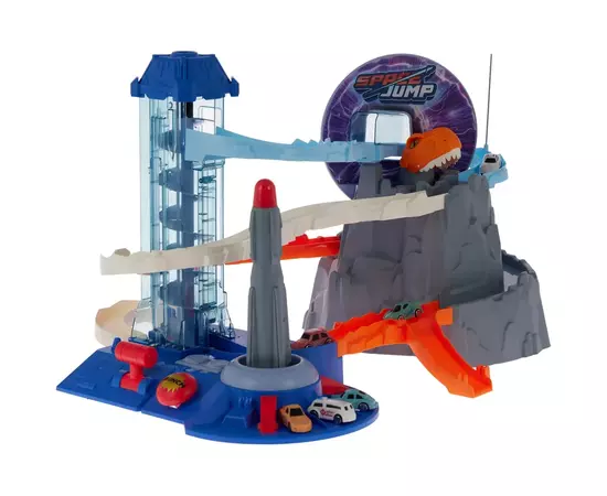 Игровой набор ZIPP Toys Dino автотрек-ракета электрический, 6 машинок (5508A), изображение 2