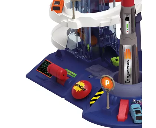 Игровой набор ZIPP Toys Dino автотрек-ракета электрический, 6 машинок (5508A), изображение 3