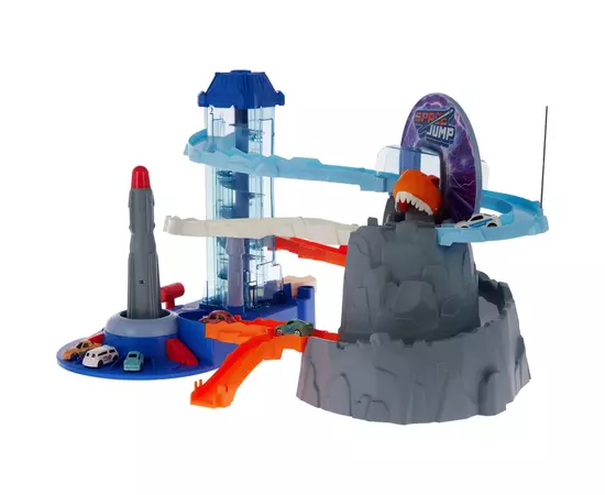 Игровой набор ZIPP Toys Dino автотрек-ракета электрический, 6 машинок (5508A), изображение 4