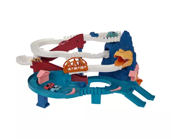 Игровой набор ZIPP Toys Dino автотрек-серпантин электрический, 6 машинок (5501A), изображение 2