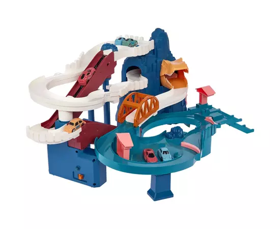 Игровой набор ZIPP Toys Dino автотрек-серпантин электрический, 6 машинок (5501A), изображение 4