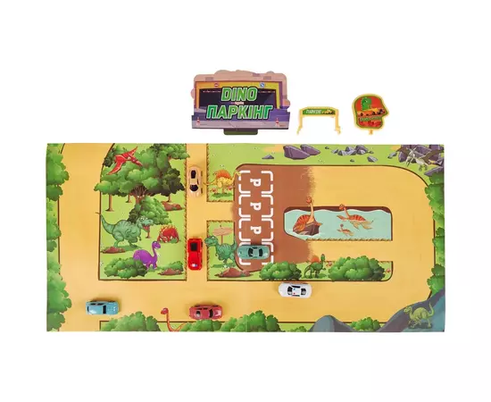 Игровой набор ZIPP Toys Dino паркинг электрический, 6 машинок (3311A), изображение 8