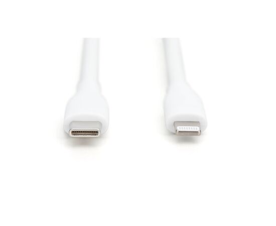 Дата кабель USB-C to Lightning 1.0m USB 2.0 60W silicone white Digitus (AK-600110-010-W), изображение 2 Дата кабель USB-C to Lightning 1.0m USB 2.0 60W silicone white Digitus (AK-600110-010-W), изображение 2