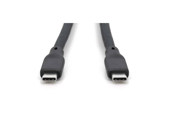 Дата кабель USB-C to USB-C 1.0m USB 3.2 Gen2 10G 100W 4K silicone black Digitus (AK-300342-010-S), изображение 3 Дата кабель USB-C to USB-C 1.0m USB 3.2 Gen2 10G 100W 4K silicone black Digitus (AK-300342-010-S), изображение 3