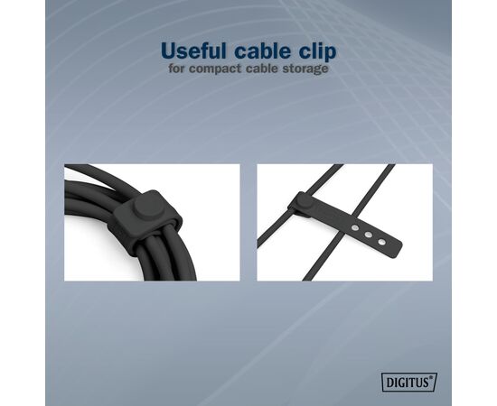 Дата кабель USB-C to USB-C 1.0m USB 4.0 Gen3 40G 240W 8K silicone black Digitus (AK-300344-010-S), изображение 8 Дата кабель USB-C to USB-C 1.0m USB 4.0 Gen3 40G 240W 8K silicone black Digitus (AK-300344-010-S), изображение 8