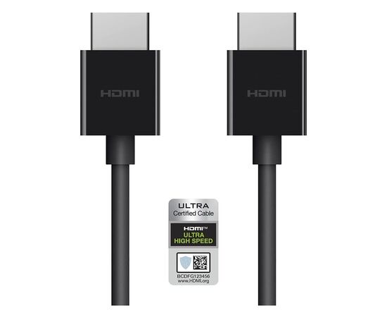 Кабель мультимедийный HDMI to HDMI 2.0m v2.1 High Speed Ethernet Belkin (AV10175BT2MBKV2), изображение 9 Кабель мультимедийный HDMI to HDMI 2.0m v2.1 High Speed Ethernet Belkin (AV10175BT2MBKV2), изображение 9