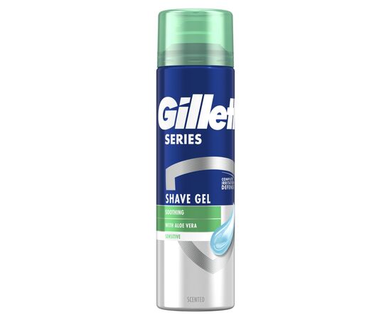 Гель для бритья Gillette Series Sensitive Skin Для чувствительной кожи 200 мл (3014260214692), изображение 2 Гель для бритья Gillette Series Sensitive Skin Для чувствительной кожи 200 мл (3014260214692), изображение 2