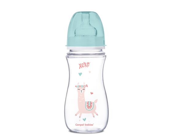 Бутылочка для кормления Canpol babies антиколиковая EasyStart - Toys с широким отверстием 300 мл (35/222_gre)