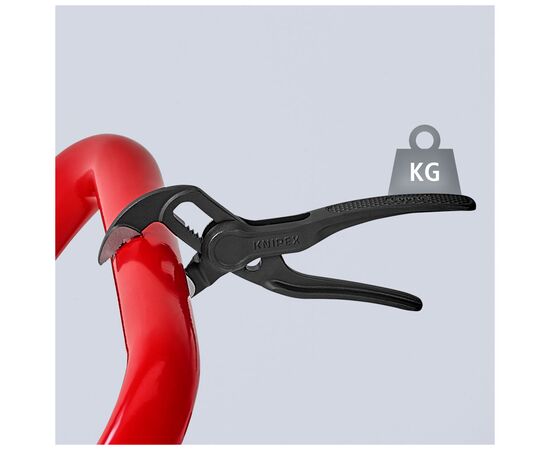 Клещи KNIPEX COBRA XS переставні з фіксатором, 28 мм (1"), под ключ 24 мм, L-100 мм, Cr-V (87 00 100), изображение 7 Клещи KNIPEX COBRA XS переставні з фіксатором, 28 мм (1"), под ключ 24 мм, L-100 мм, Cr-V (87 00 100), изображение 7