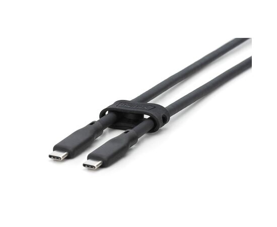 Дата кабель USB-C to USB-C 2.0m USB 3.2 Gen1 5G 100W 4K silicone black Digitus (AK-300342-020-S), изображение 3 Дата кабель USB-C to USB-C 2.0m USB 3.2 Gen1 5G 100W 4K silicone black Digitus (AK-300342-020-S), изображение 3