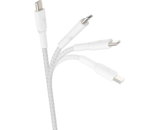 Дата кабель USB-C to USB-C 2.0m 60W White Belkin (CAB004BT2MWH), изображение 4 Дата кабель USB-C to USB-C 2.0m 60W White Belkin (CAB004BT2MWH), изображение 4