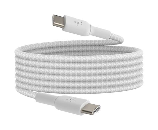 Дата кабель USB-C to USB-C 2.0m 60W White Belkin (CAB004BT2MWH), изображение 6 Дата кабель USB-C to USB-C 2.0m 60W White Belkin (CAB004BT2MWH), изображение 6