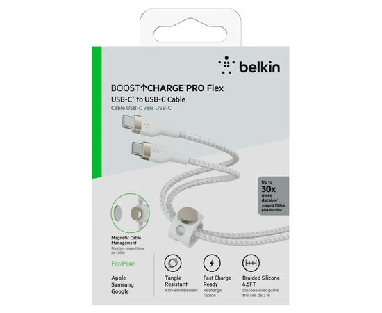 Дата кабель USB-C to USB-C 2.0m 60W White Belkin (CAB011BT2MWH), изображение 11 Дата кабель USB-C to USB-C 2.0m 60W White Belkin (CAB011BT2MWH), изображение 11
