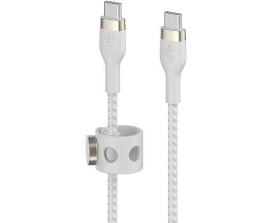 Дата кабель USB-C to USB-C 2.0m 60W White Belkin (CAB011BT2MWH), изображение 2 Дата кабель USB-C to USB-C 2.0m 60W White Belkin (CAB011BT2MWH), изображение 2
