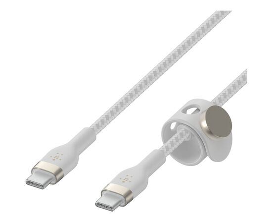 Дата кабель USB-C to USB-C 2.0m 60W White Belkin (CAB011BT2MWH), изображение 3 Дата кабель USB-C to USB-C 2.0m 60W White Belkin (CAB011BT2MWH), изображение 3