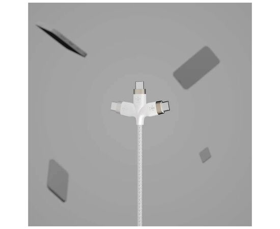 Дата кабель USB-C to USB-C 2.0m 60W White Belkin (CAB011BT2MWH), изображение 8 Дата кабель USB-C to USB-C 2.0m 60W White Belkin (CAB011BT2MWH), изображение 8