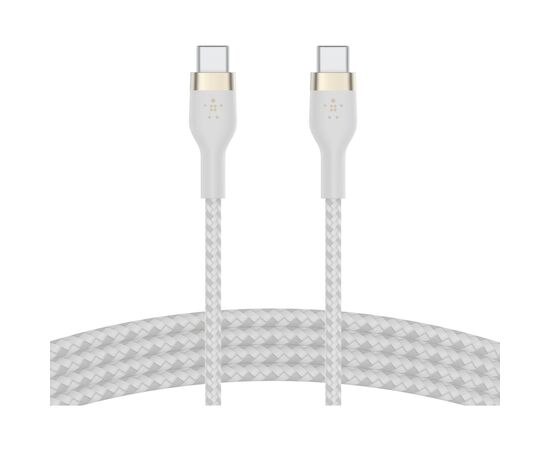 Дата кабель USB-C to USB-C 2.0m 60W White Belkin (CAB011BT2MWH)