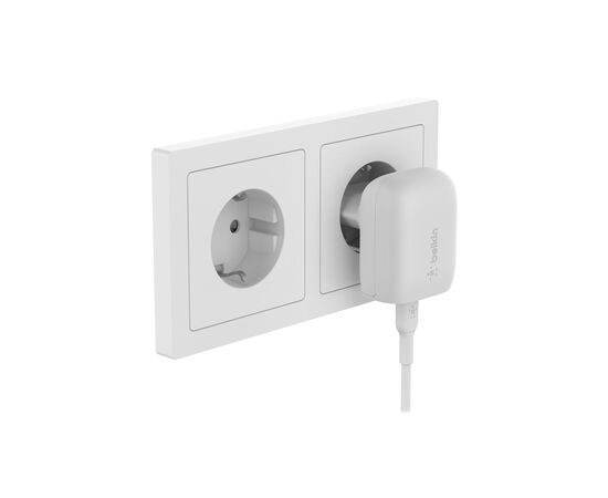 Зарядное устройство Belkin 20W USB-C PD PPS white (WCA006VFWH), изображение 8 Зарядное устройство Belkin 20W USB-C PD PPS white (WCA006VFWH), изображение 8