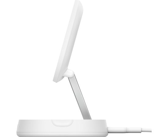 Зарядное устройство Belkin 15W Magnetic Stand Qi2 20W adapter USB-C white (WIA008VFWH), изображение 2 Зарядное устройство Belkin 15W Magnetic Stand Qi2 20W adapter USB-C white (WIA008VFWH), изображение 2