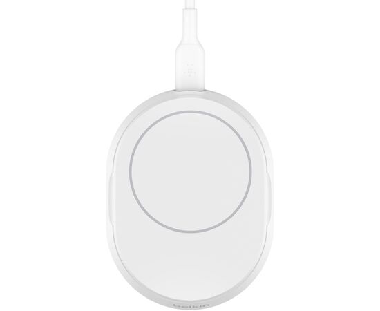 Зарядное устройство Belkin 15W Magnetic Stand Qi2 20W adapter USB-C white (WIA008VFWH), изображение 5 Зарядное устройство Belkin 15W Magnetic Stand Qi2 20W adapter USB-C white (WIA008VFWH), изображение 5
