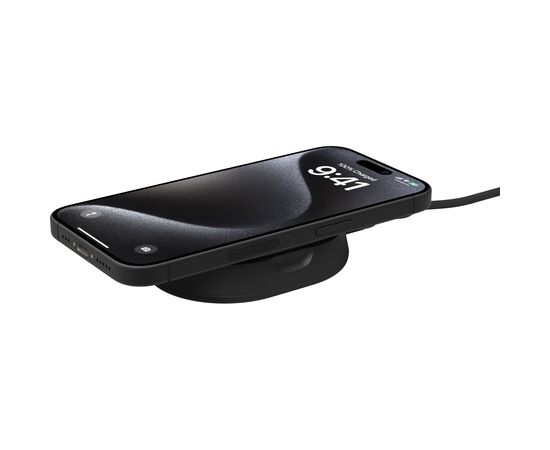 Зарядное устройство Belkin 15W Magnetic Stand Qi2 20W adapter USB-C black (WIA008VFBK), изображение 6 Зарядное устройство Belkin 15W Magnetic Stand Qi2 20W adapter USB-C black (WIA008VFBK), изображение 6
