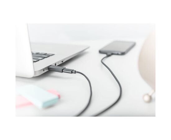 Перехідник USB-A to USB-C (M/F) 3A 5GB ver.3.0 Digitus (AK-300524-000-S), зображення 2