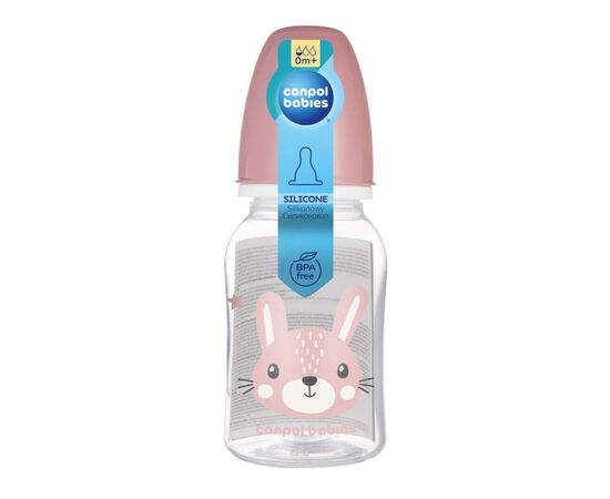 Бутылочка для кормления Canpol babies Cute Animals стандартна 120 мл рожева рожев (11/851_pin), изображение 3 Бутылочка для кормления Canpol babies Cute Animals стандартна 120 мл рожева рожев (11/851_pin), изображение 3