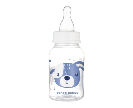 Пляшечка для годування Canpol babies Cute Animals стандартна 120 мл синя блакитн (11/851_blu), зображення 2 Пляшечка для годування Canpol babies Cute Animals стандартна 120 мл синя блакитн (11/851_blu), зображення 2