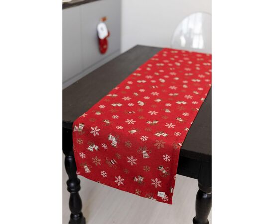 Дорожка на стол Прованс Колокольчики на красном 40 х 140 см (036822), изображение 2 Дорожка на стол Прованс Колокольчики на красном 40 х 140 см (036822), изображение 2