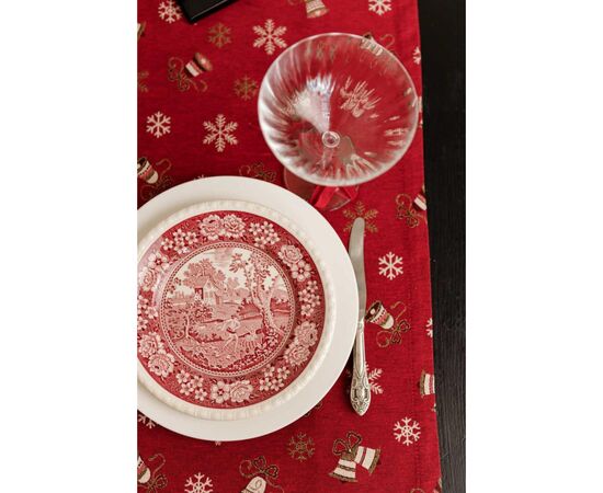 Дорожка на стол Прованс Колокольчики на красном 40 х 140 см (036822), изображение 4 Дорожка на стол Прованс Колокольчики на красном 40 х 140 см (036822), изображение 4