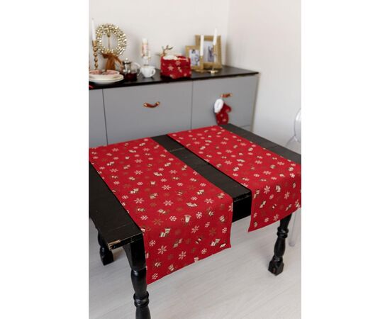 Дорожка на стол Прованс Колокольчики на красном 40 х 140 см (036822), изображение 5 Дорожка на стол Прованс Колокольчики на красном 40 х 140 см (036822), изображение 5