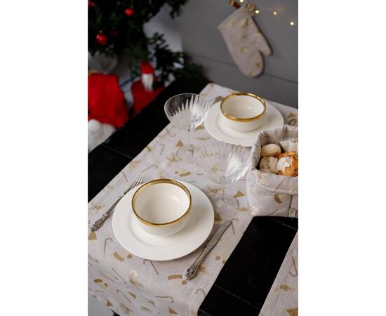 Дорожка на стол Прованс Шапочки на бежевом 40х180 см (036824), изображение 7 Дорожка на стол Прованс Шапочки на бежевом 40х180 см (036824), изображение 7