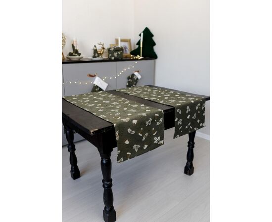 Дорожка на стол Прованс Шапочки на зеленом 40х180 см (036826), изображение 6 Дорожка на стол Прованс Шапочки на зеленом 40х180 см (036826), изображение 6
