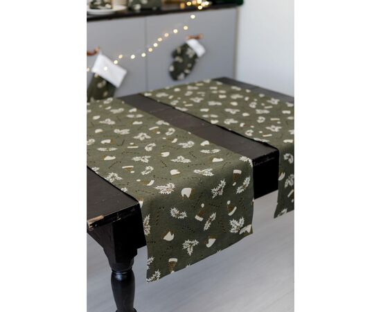 Дорожка на стол Прованс Шапочки на зеленом 40х180 см (036826), изображение 7 Дорожка на стол Прованс Шапочки на зеленом 40х180 см (036826), изображение 7