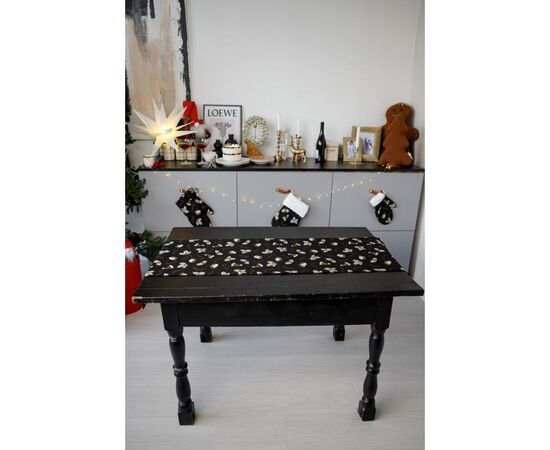 Дорожка на стол Прованс Шапочки на черном 40х180 см (036446), изображение 4 Дорожка на стол Прованс Шапочки на черном 40х180 см (036446), изображение 4