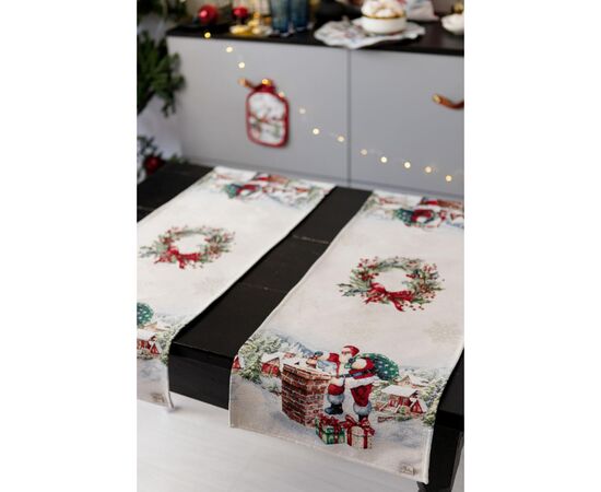 Дорожка на стол Прованс гобеленовая с велюром Снежная зима 40х140 см (036431), изображение 11 Дорожка на стол Прованс гобеленовая с велюром Снежная зима 40х140 см (036431), изображение 11