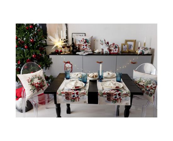 Дорожка на стол Прованс гобеленовая с велюром Снежная зима 40х140 см (036431), изображение 7 Дорожка на стол Прованс гобеленовая с велюром Снежная зима 40х140 см (036431), изображение 7