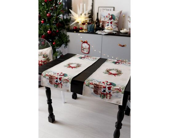 Дорожка на стол Прованс гобеленовая с велюром Снежная зима 40х140 см (036431), изображение 9 Дорожка на стол Прованс гобеленовая с велюром Снежная зима 40х140 см (036431), изображение 9