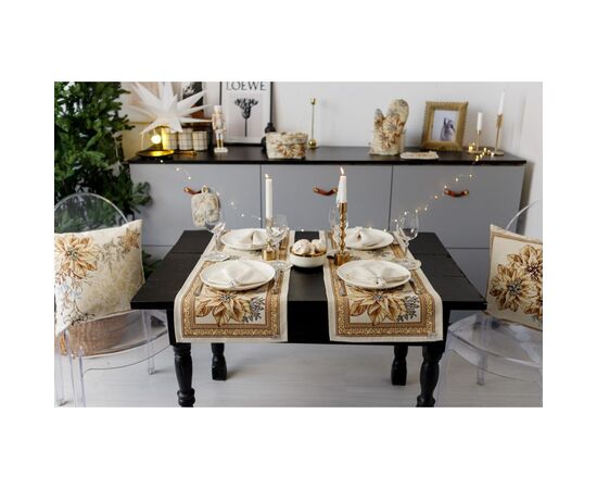 Дорожка на стол Прованс гобеленовая Золотой праздник 35х100 см (036309), изображение 7 Дорожка на стол Прованс гобеленовая Золотой праздник 35х100 см (036309), изображение 7