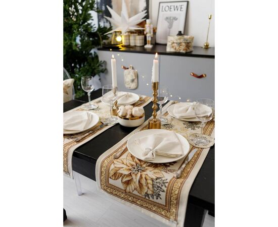 Дорожка на стол Прованс гобеленовая Золотой праздник 35х100 см (036309), изображение 8 Дорожка на стол Прованс гобеленовая Золотой праздник 35х100 см (036309), изображение 8