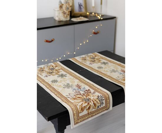 Дорожка на стол Прованс гобеленовая Золотой праздник 40х140 см (036307), изображение 5 Дорожка на стол Прованс гобеленовая Золотой праздник 40х140 см (036307), изображение 5