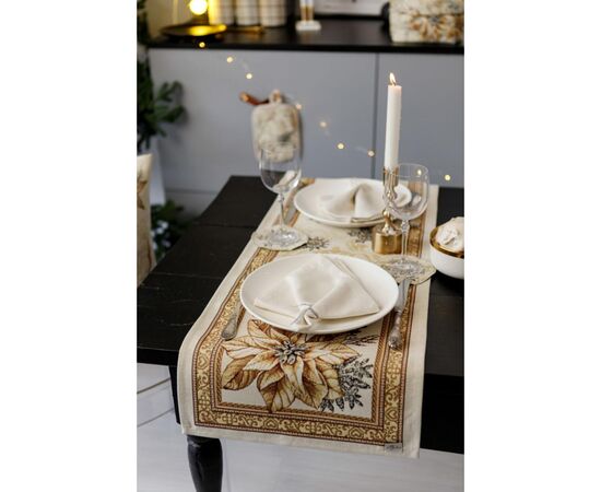 Дорожка на стол Прованс гобеленовая Золотой праздник 40х140 см (036307), изображение 9 Дорожка на стол Прованс гобеленовая Золотой праздник 40х140 см (036307), изображение 9